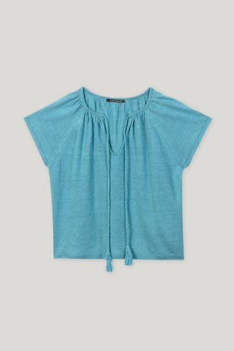 LUISA CERANO Leinen-Shirt petrol