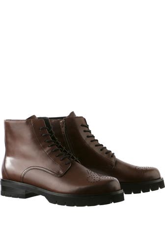 HÖGL Schnürstiefeletten 'Brooklyn' dunkelbraun