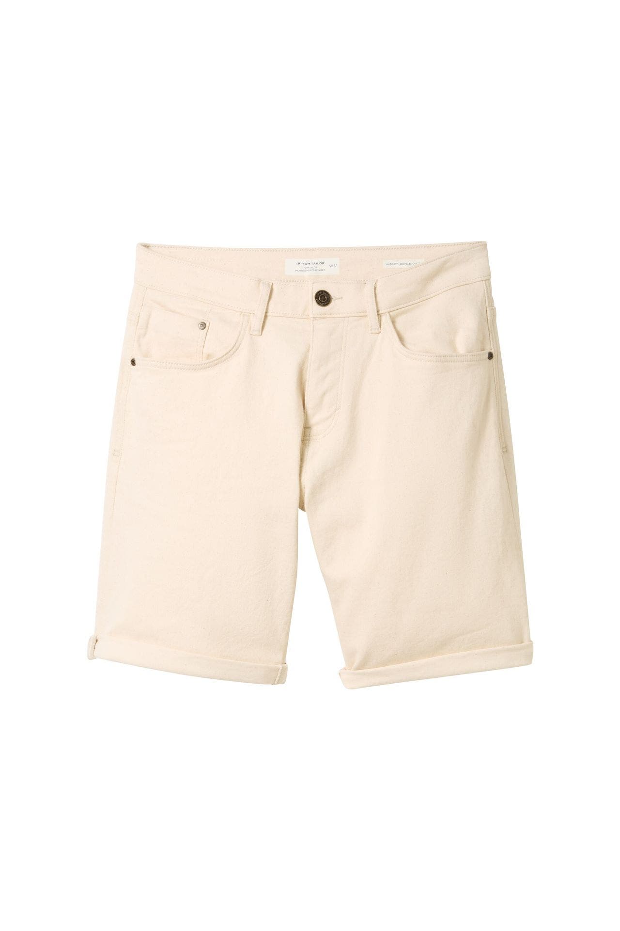 TOM TAILOR Jeansshorts 'Morris' creme, Bild 1