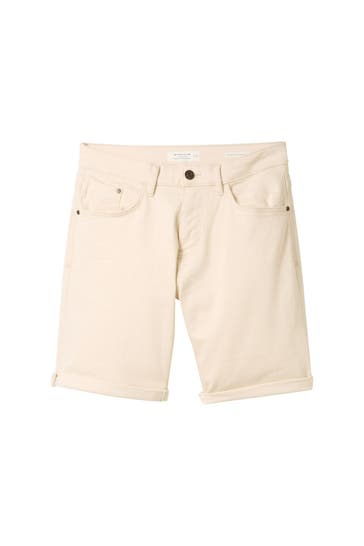 TOM TAILOR Jeansshorts 'Morris' creme
