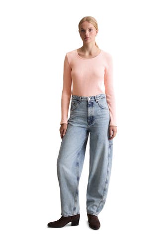 MARC O'POLO DENIM Strickpullover koralle
