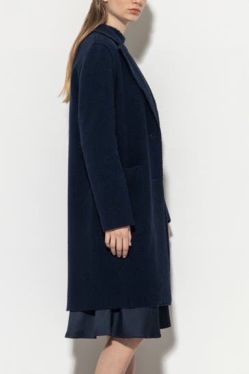 LUISA CERANO Wollmantel dunkelblau