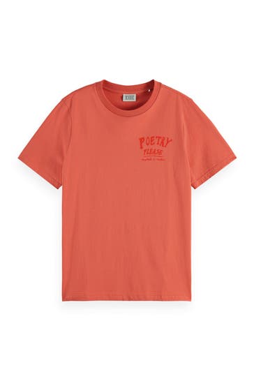 SCOTCH & SODA T-Shirt dunkelorange
