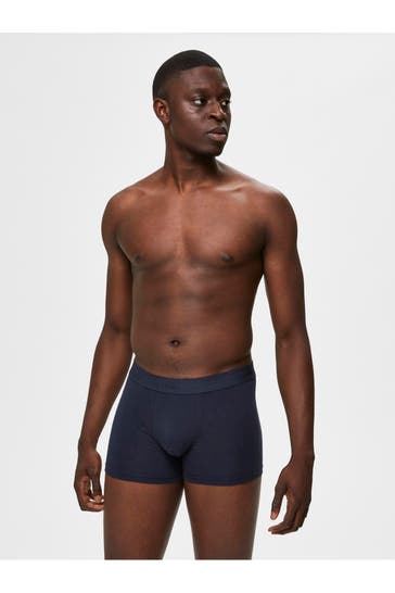 SELECTED 5er-Pack Boxer Trunks dunkelblau