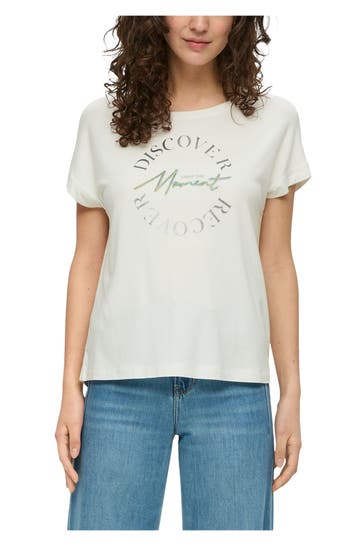 S.OLIVER T-Shirt ecru