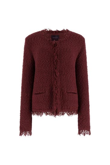 GUESS Strickjacke burgunder