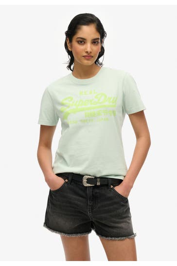 SUPERDRY T-Shirt hellgrün