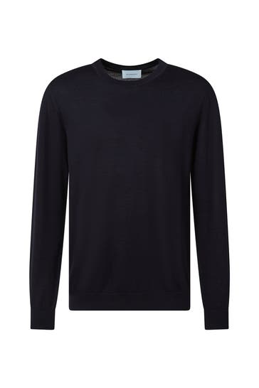 BALDESSARINI Wollpullover 'Cedric' dunkelblau