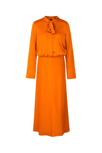 MARC CAIN Satinkleid orange