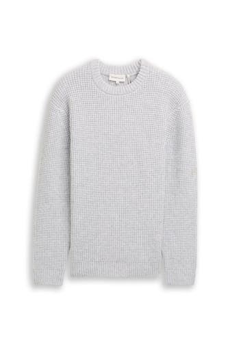 TOM TAILOR Strickpullover hellgrau