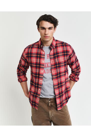 GANT Flanell-Hemd kariert Regular Fit