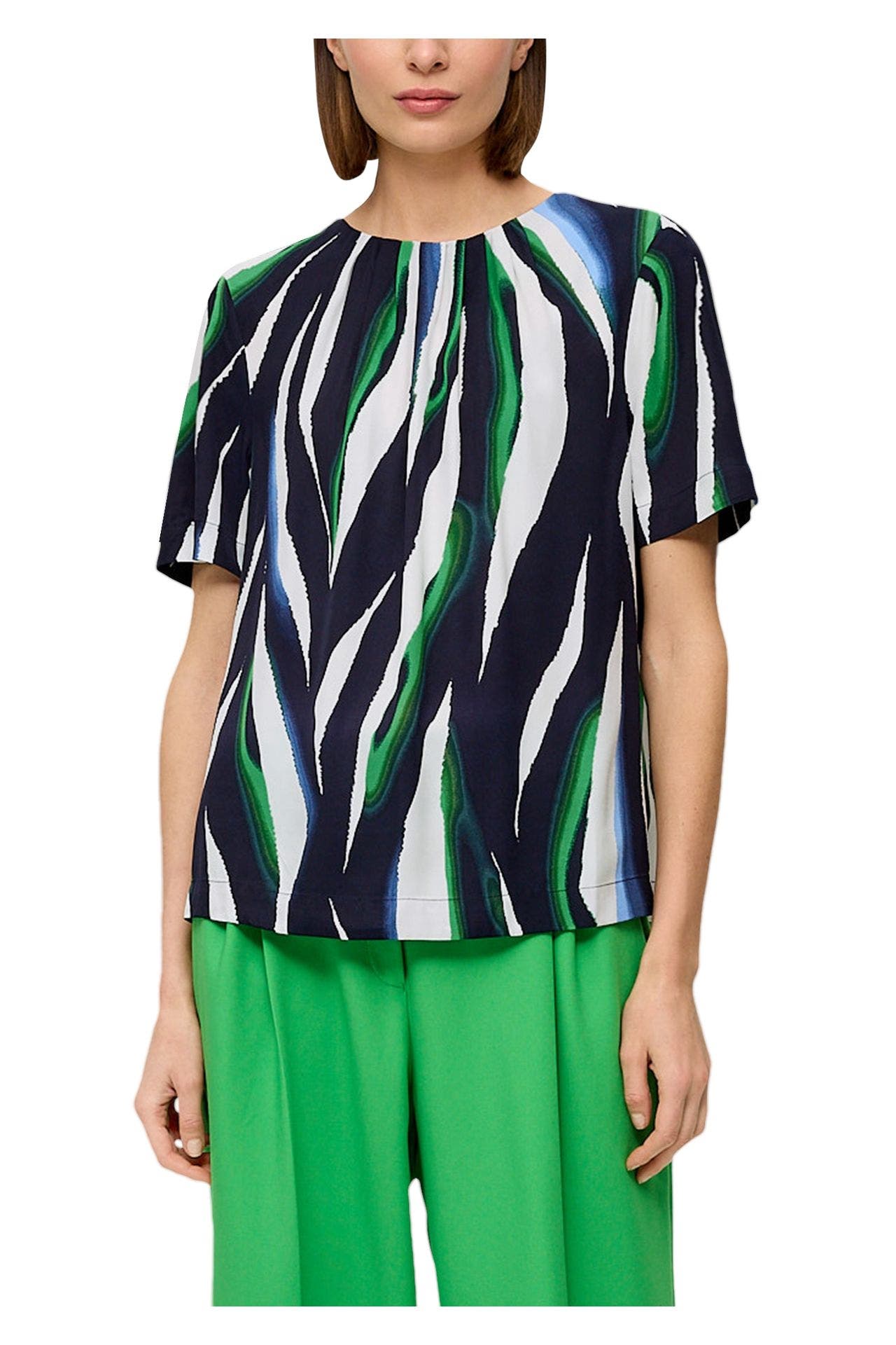 S.OLIVER BLACK LABEL Blusenshirt gemustert, Bild 1