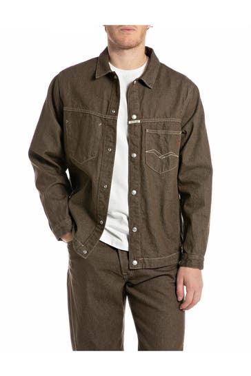 REPLAY Jeansjacke khaki
