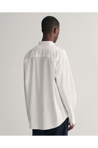 GANT Smokinghemd weiß Oversized Fit