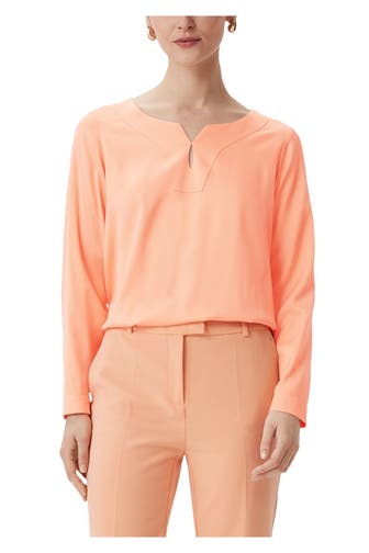 COMMA, Blusenshirt hellorange