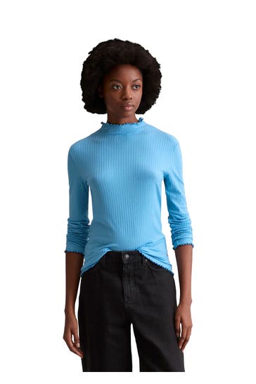 MARC O'POLO DENIM Longsleeve hellblau