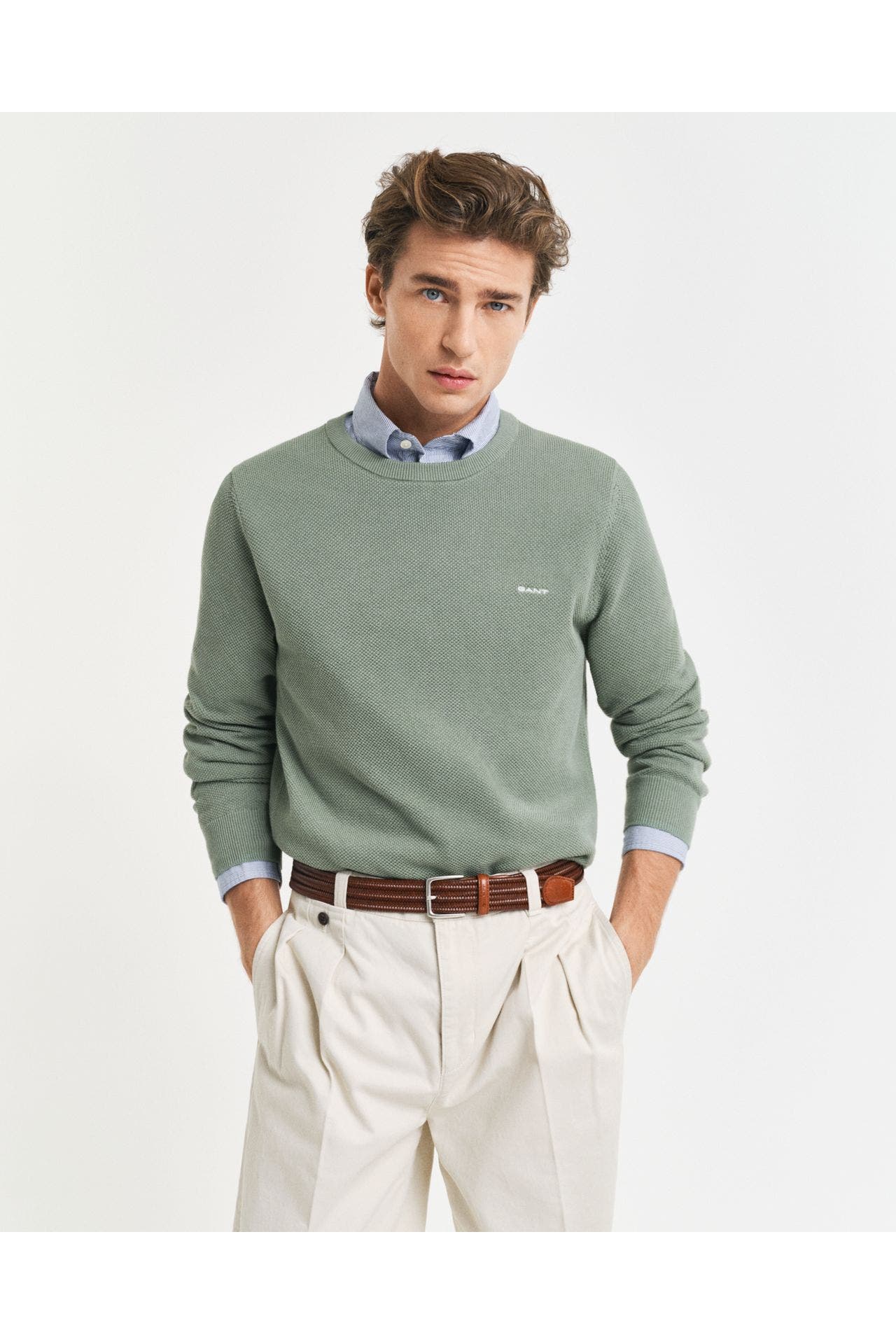 GANT Pullover graugrün, Bild 1