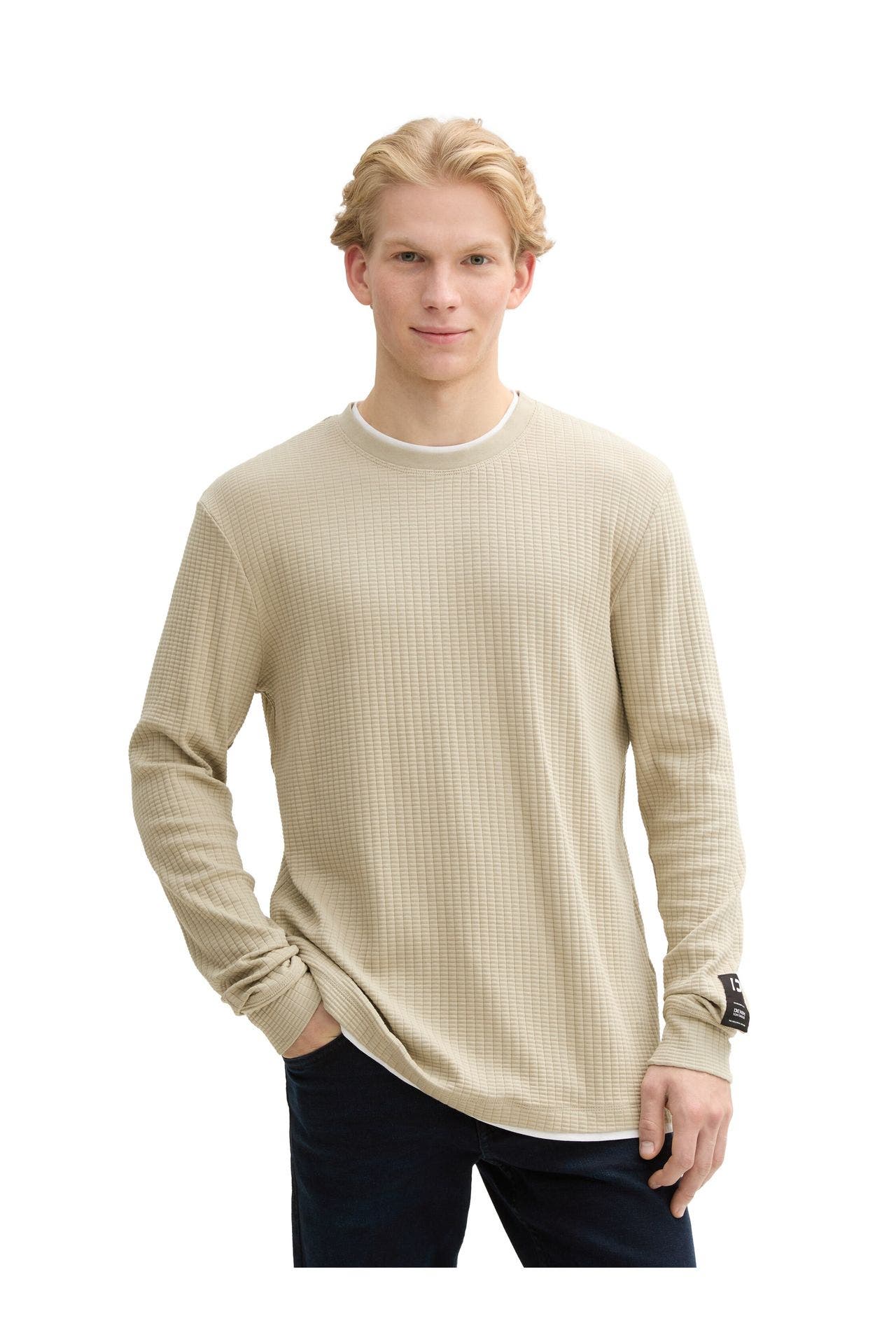TOM TAILOR Longsleeve graugrün, Bild 1