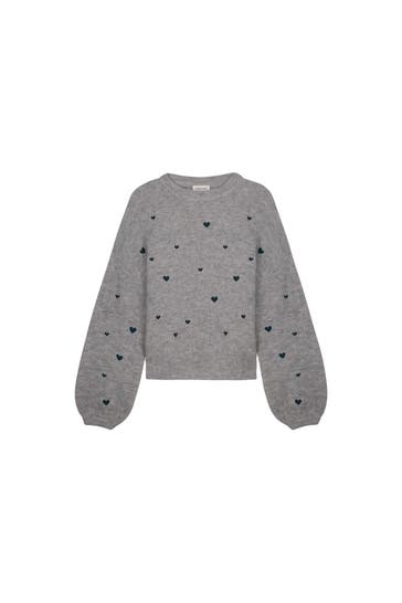 FABIENNE CHAPOT Wollmix-Pullover 'Lidia' grau