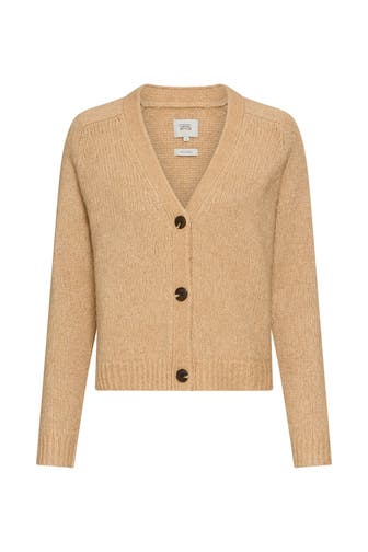 CAMEL ACTIVE Wollmix-Strickjacke goldbraun