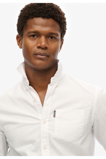 SUPERDRY - Casual-Hemd weiß Regular Fit