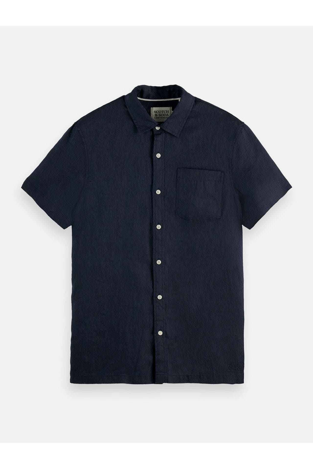 SCOTCH & SODA Kurzarmhemd dunkelblau Regular Fit, Bild 1
