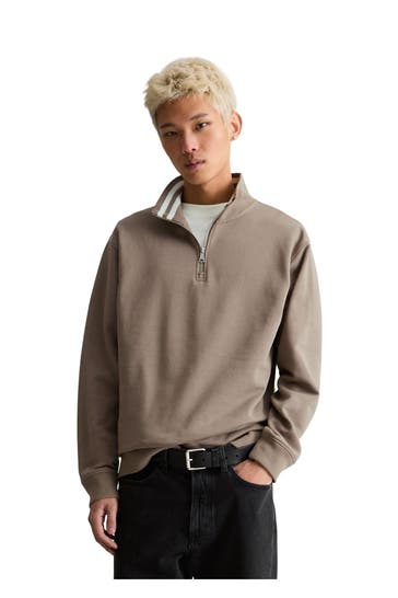MARC O'POLO DENIM Sweat-Troyer braun