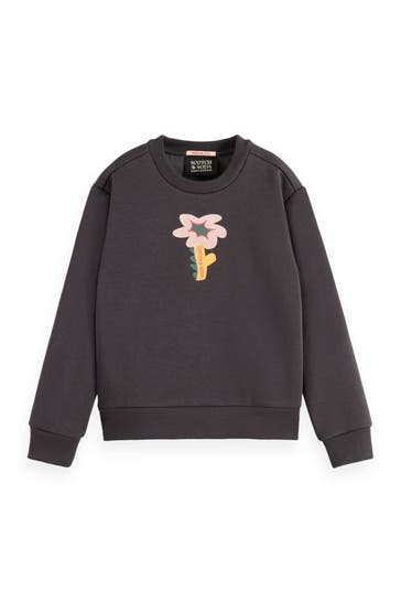 SCOTCH & SODA Sweatshirt dunkelgrau