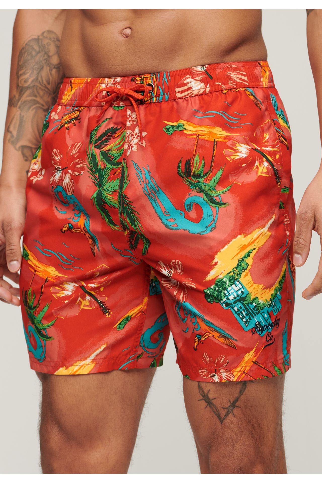SUPERDRY Badeshorts gemustert, Bild 1