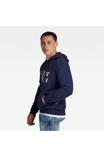 G-STAR Hoodie dunkelblau