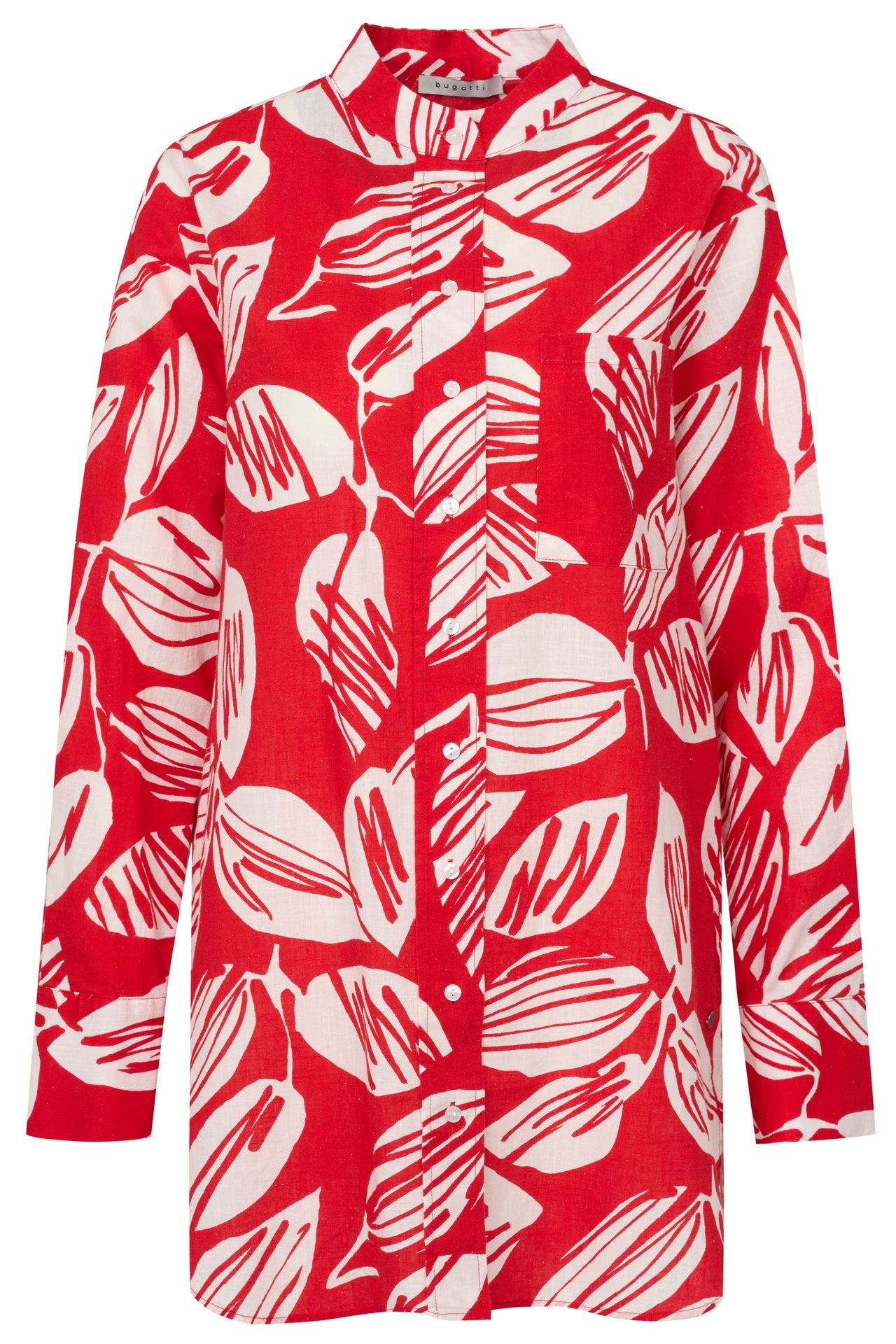 BUGATTI Leinenmix-Kleid gemustert, Bild 1