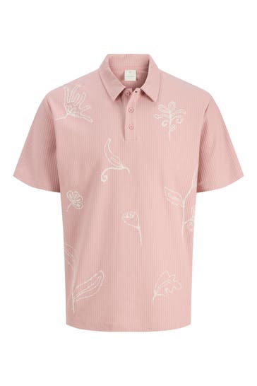 JACK & JONES Polo-Shirt altrosa