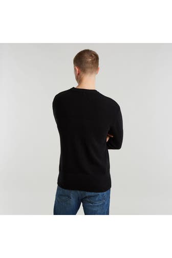 G-STAR Strickpullover 'Fisherman' schwarz
