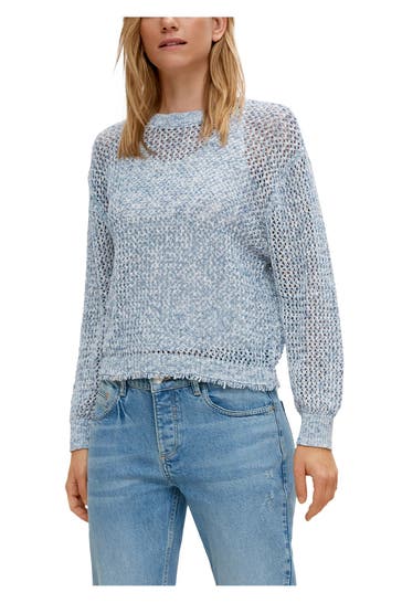 COMMA, Strickpullover blau