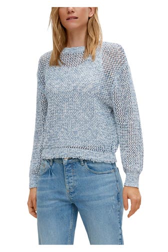COMMA, Strickpullover blau