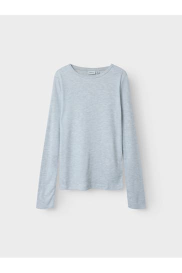 NAME IT Langarmshirt hellgrau