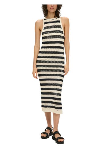 S.OLIVER Strickkleid gestreift