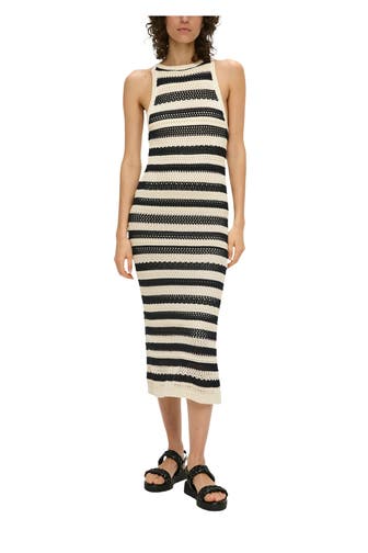 S.OLIVER Strickkleid gestreift