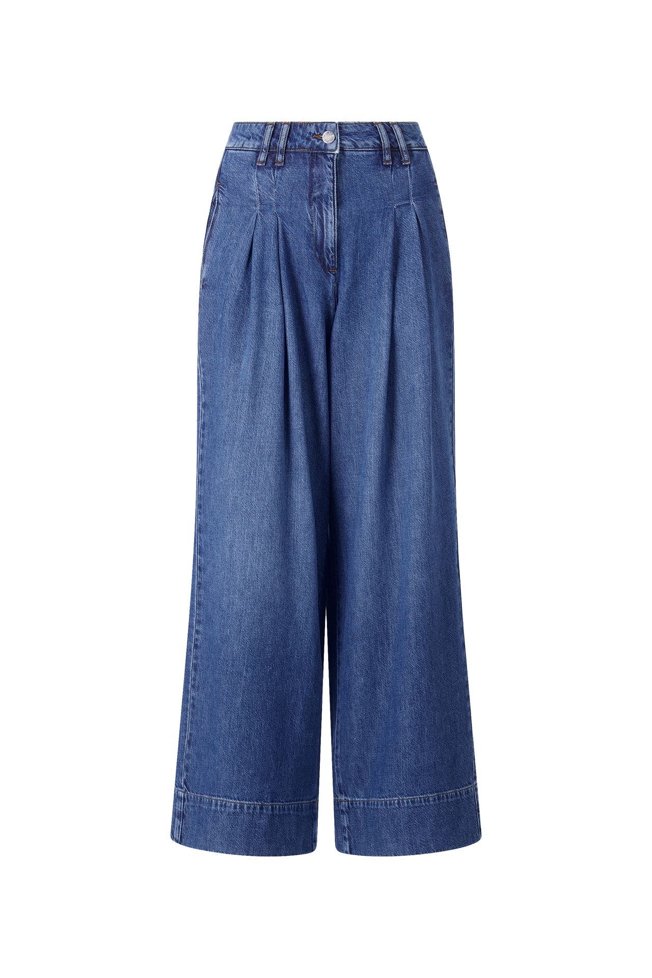 RICH & ROYAL Jeans blau flared, Bild 1
