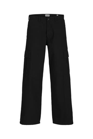 JACK & JONES Cargohose schwarz
