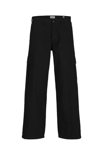 JACK & JONES Cargohose schwarz