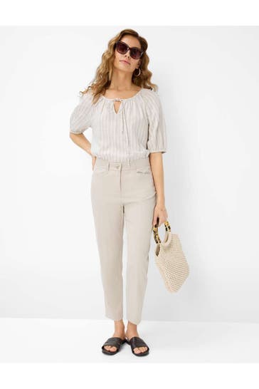 BRAX Stoffhose beige