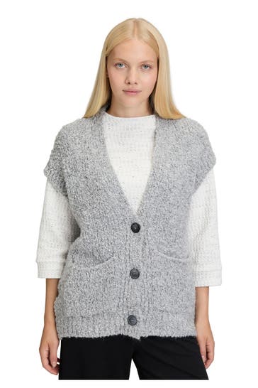 BETTY & CO Strickjacke grau