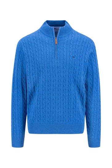 FYNCH-HATTON Strick-Troyer blau