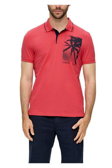 S.OLIVER Polo-Shirt koralle