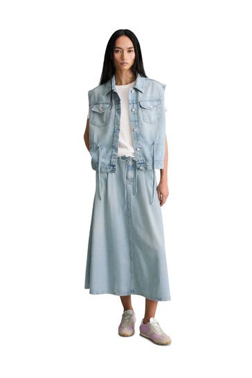 MARC O'POLO DENIM Jeansweste hellblau