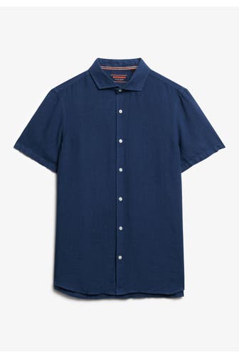 SUPERDRY Leinenhemd 'Vacation' Regular Fit