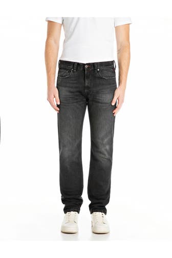 REPLAY Jeans dunkelgrau straight