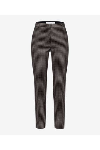 BRAX Leinenmix-Hose kariert