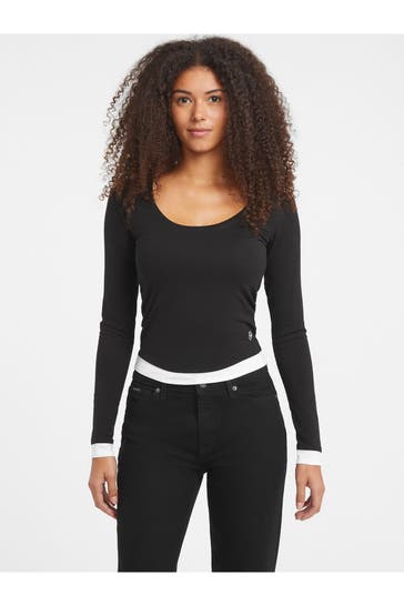 GUESS Black long-sleeved top
